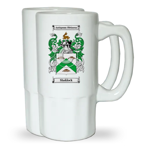 Shaklock Pair of Beer Steins