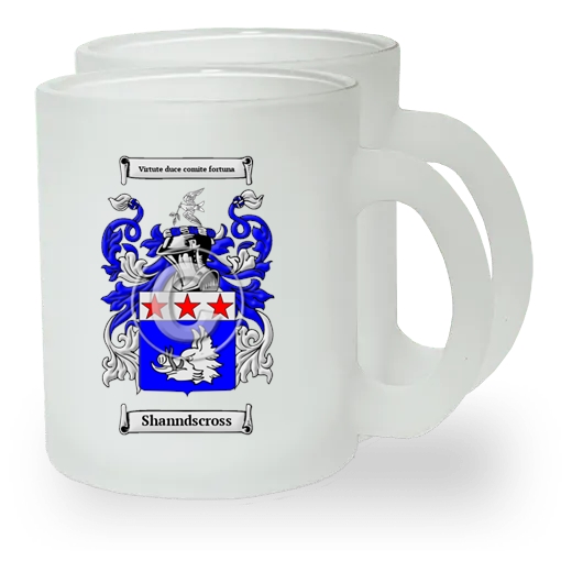 Shanndscross Pair of Frosted Glass Mugs