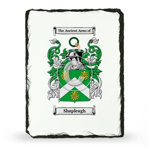 Shapleagh Coat of Arms Slate