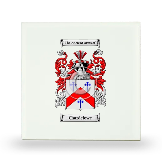 Chardelowe Small Ceramic Tile with Coat of Arms