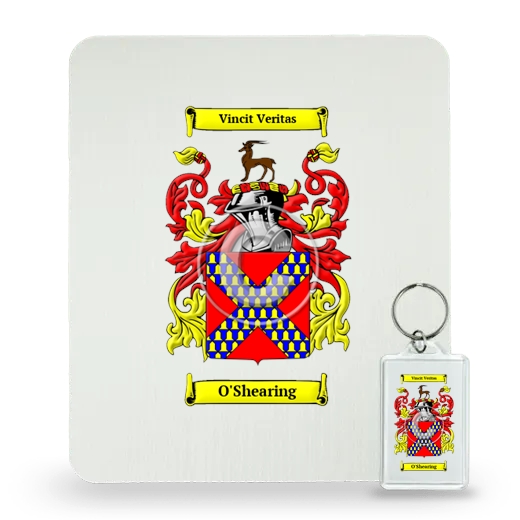 O'Shearing Mouse Pad and Keychain Combo Package