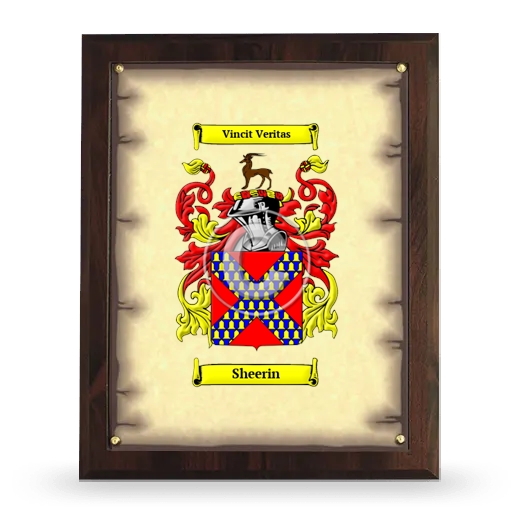 Sheerin Coat of Arms Plaque