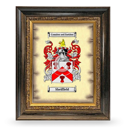 Sheiffield Coat of Arms Framed - Heirloom