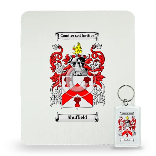 Shuffield Mouse Pad and Keychain Combo Package