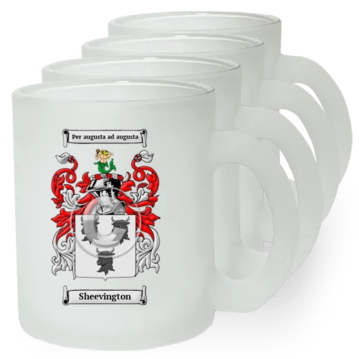 Sheevington Set of 4 Frosted Glass Mugs