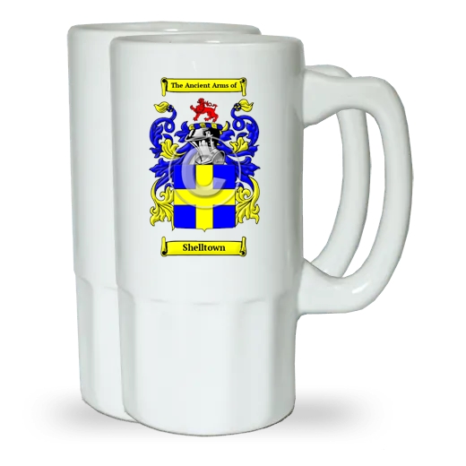 Shelltown Pair of Beer Steins