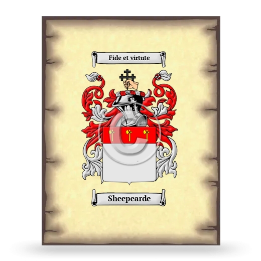 Sheepearde Coat of Arms Print