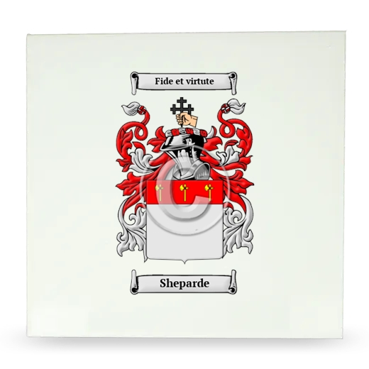 Sheparde Large Ceramic Tile with Coat of Arms