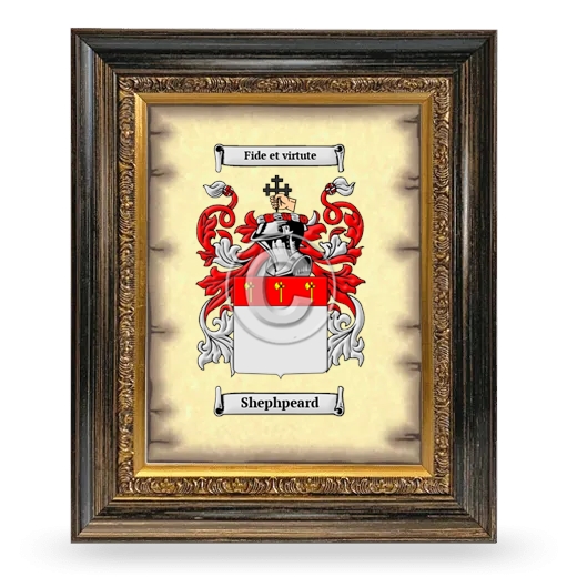 Shephpeard Coat of Arms Framed - Heirloom