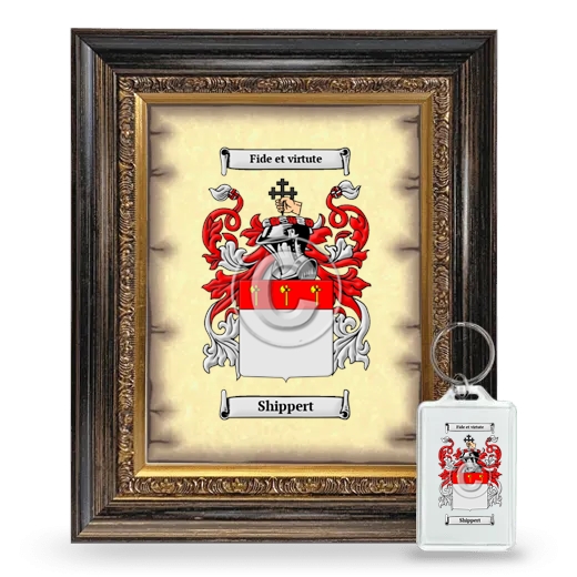 Shippert Framed Coat of Arms and Keychain - Heirloom