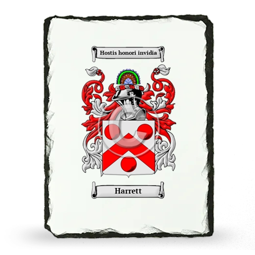 Harrett Coat of Arms Slate