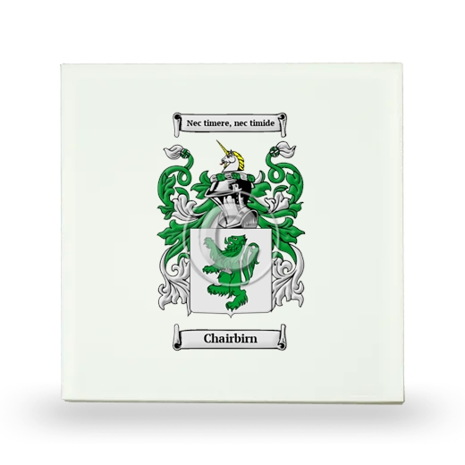 Chairbirn Small Ceramic Tile with Coat of Arms