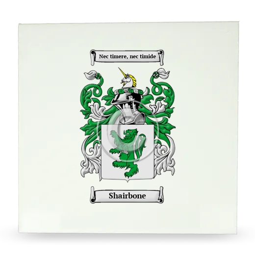 Shairbone Large Ceramic Tile with Coat of Arms