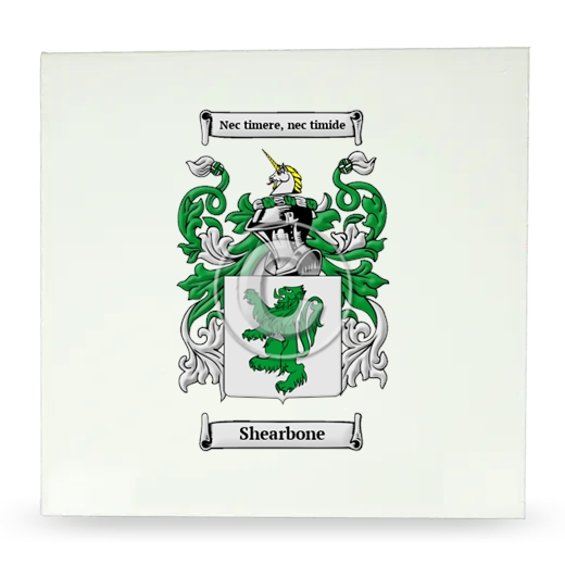 Shearbone Large Ceramic Tile with Coat of Arms