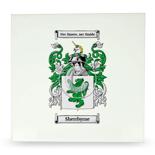 Sherrbyrne Large Ceramic Tile with Coat of Arms