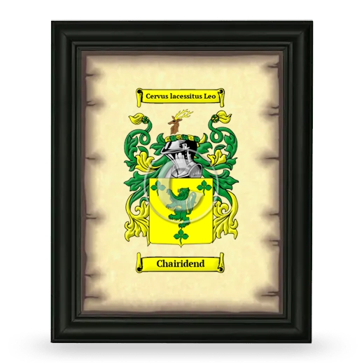 Chairidend Coat of Arms Framed - Black