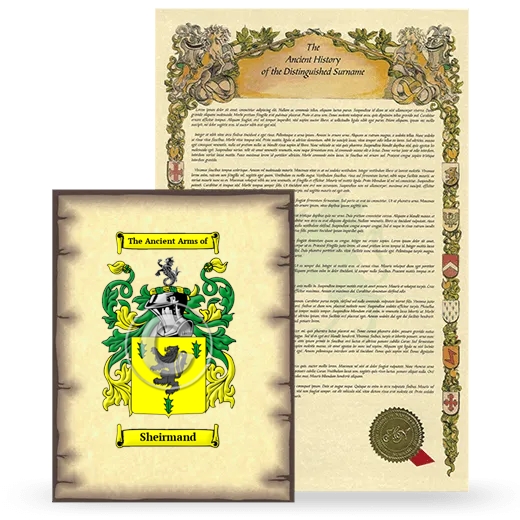 Sheirmand Coat of Arms and Surname History Package