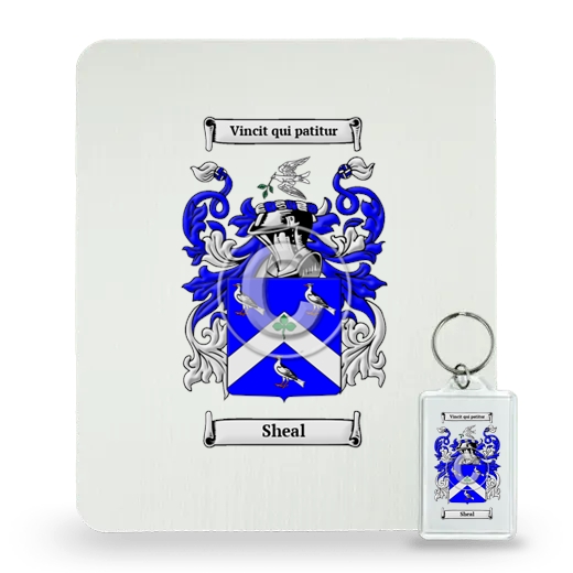 Sheal Mouse Pad and Keychain Combo Package