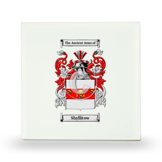 Shyllitow Small Ceramic Tile with Coat of Arms