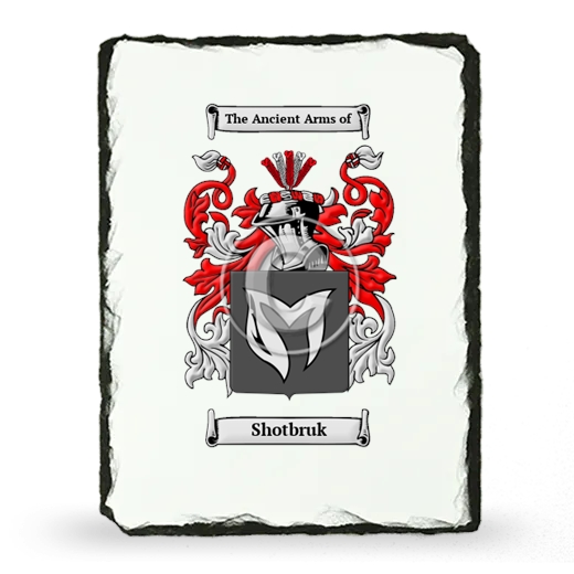 Shotbruk Coat of Arms Slate