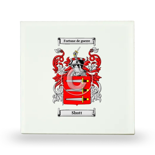 Shutt Small Ceramic Tile with Coat of Arms