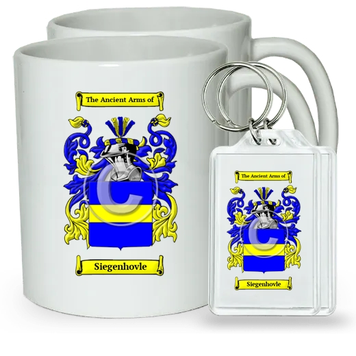 Siegenhovle Pair of Coffee Mugs and Pair of Keychains