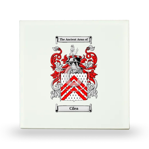 Cilea Small Ceramic Tile with Coat of Arms