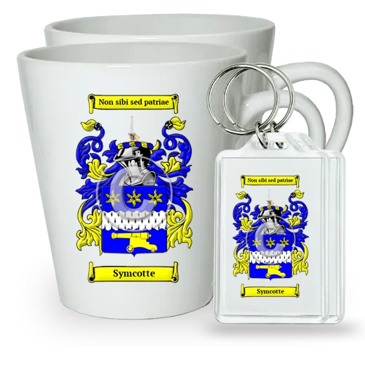 Symcotte Pair of Latte Mugs and Pair of Keychains