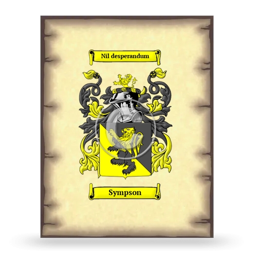 Sympson Coat of Arms Print