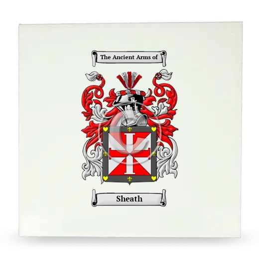 Sheath Large Ceramic Tile with Coat of Arms