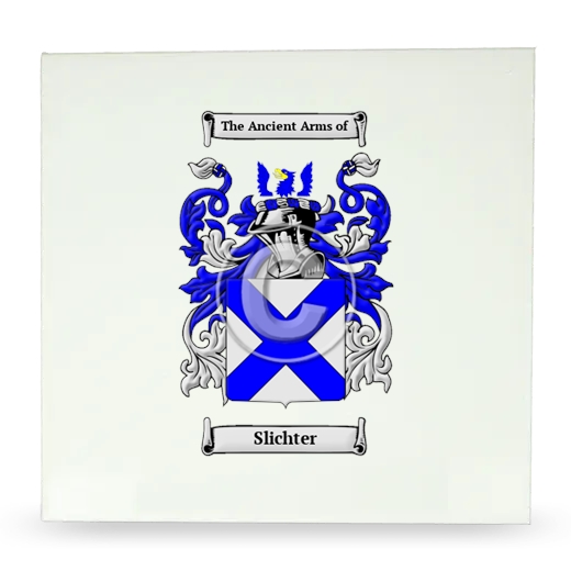 Slichter Large Ceramic Tile with Coat of Arms