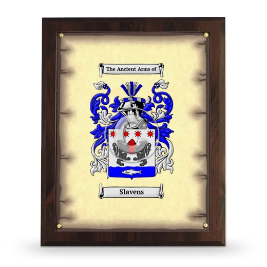 Slavens Coat of Arms Plaque