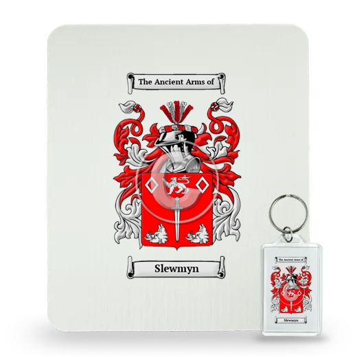 Slewmyn Mouse Pad and Keychain Combo Package