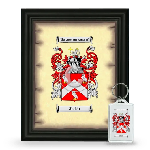 Sleich Framed Coat of Arms and Keychain - Black