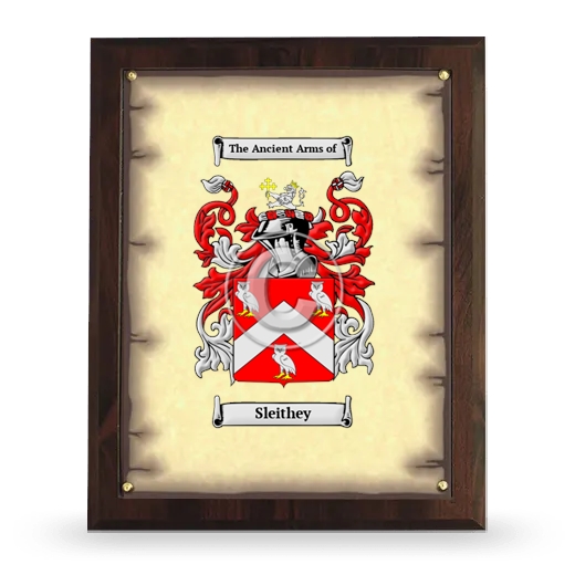 Sleithey Coat of Arms Plaque