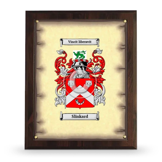 Slinkard Coat of Arms Plaque