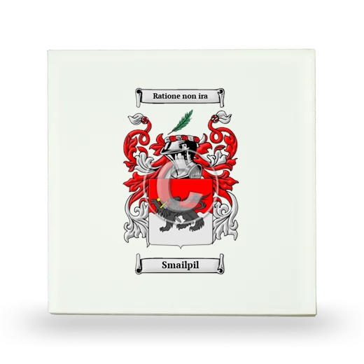 Smailpil Small Ceramic Tile with Coat of Arms