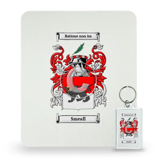 Smeall Mouse Pad and Keychain Combo Package