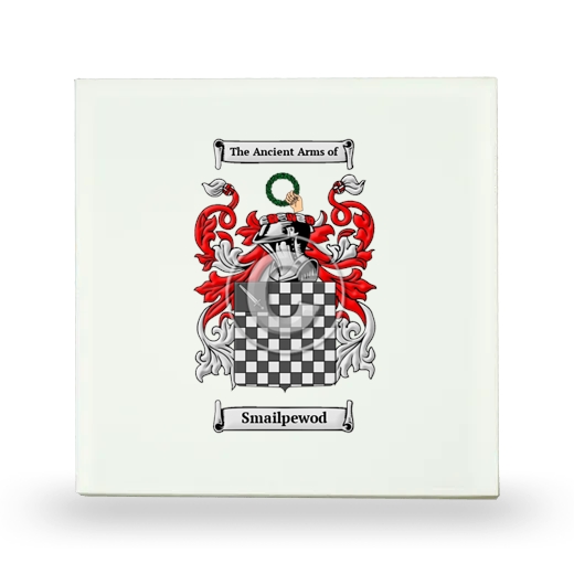 Smailpewod Small Ceramic Tile with Coat of Arms