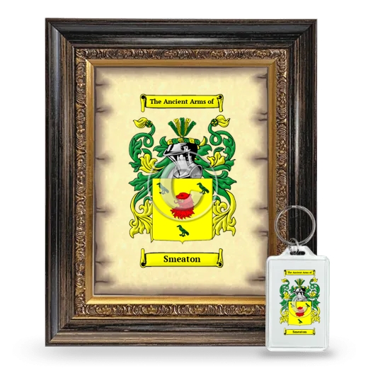Smeaton Framed Coat of Arms and Keychain - Heirloom