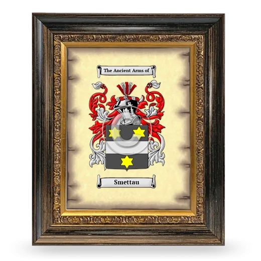 Smettau Coat of Arms Framed - Heirloom