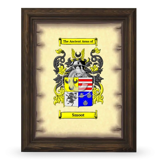 Smoot Coat of Arms Framed - Brown