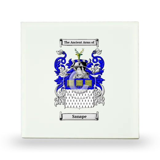 Sanape Small Ceramic Tile with Coat of Arms