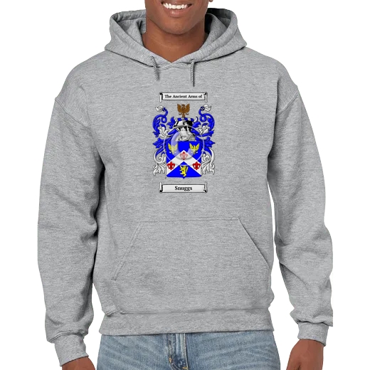 Snuggs Grey Unisex Coat of Arms Hooded Sweatshirt