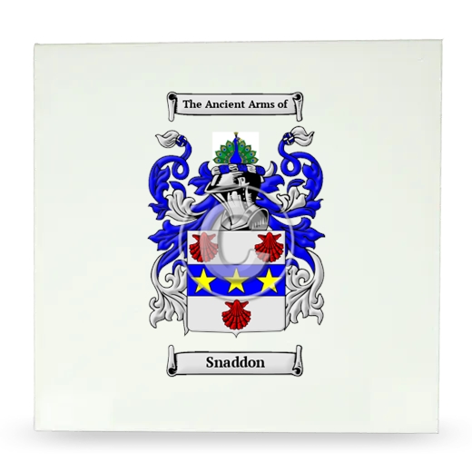 Snaddon Large Ceramic Tile with Coat of Arms
