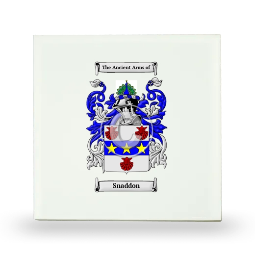 Snaddon Small Ceramic Tile with Coat of Arms