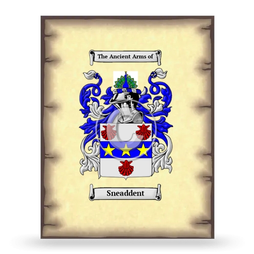 Sneaddent Coat of Arms Print