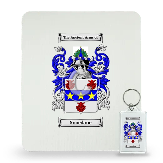 Snoedane Mouse Pad and Keychain Combo Package