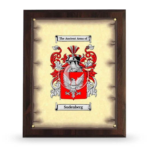 Sudenberg Coat of Arms Plaque