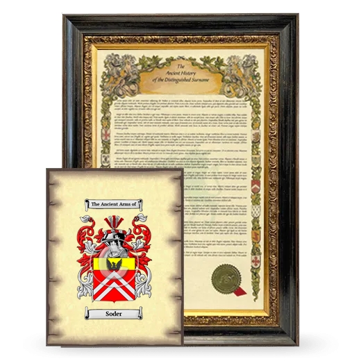 Soder Framed History and Coat of Arms Print - Heirloom